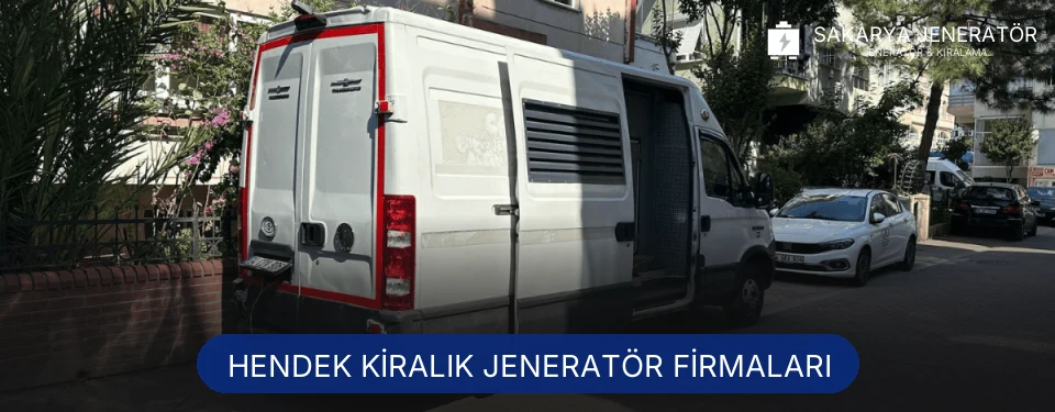 Hendek Jeneratör Kiralama