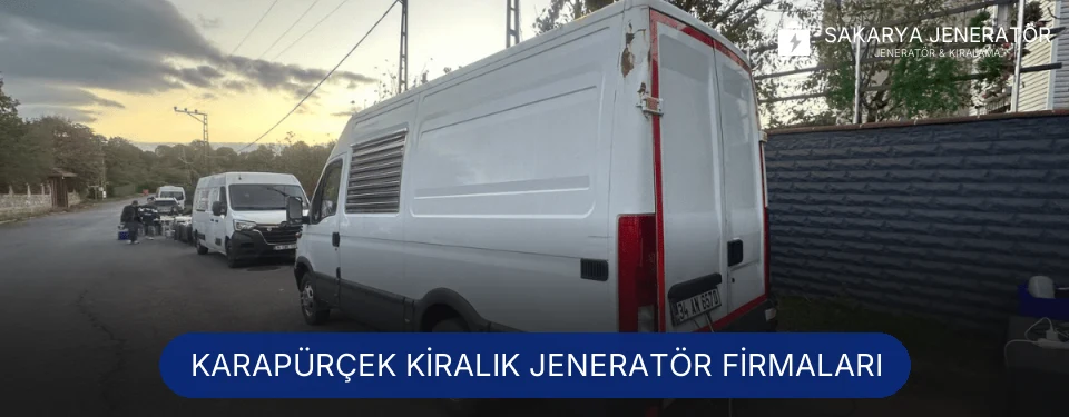 Karapürçek Jeneratör Kiralama