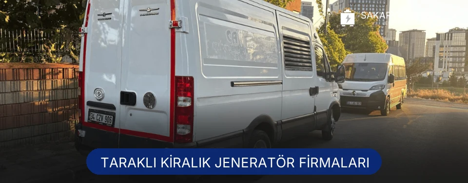 Taraklı Jeneratör Kiralama